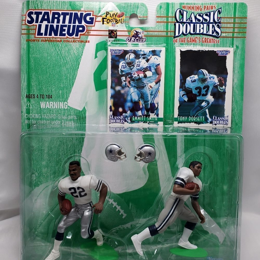 💙NIB Vintage Emmitt Smith & Tony Dorsett QB Club 1997 Classic Doubles